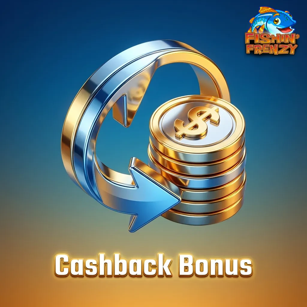 Player receiving 10% cashback refund on slot losses, cushioning losing streaks with bonus funds