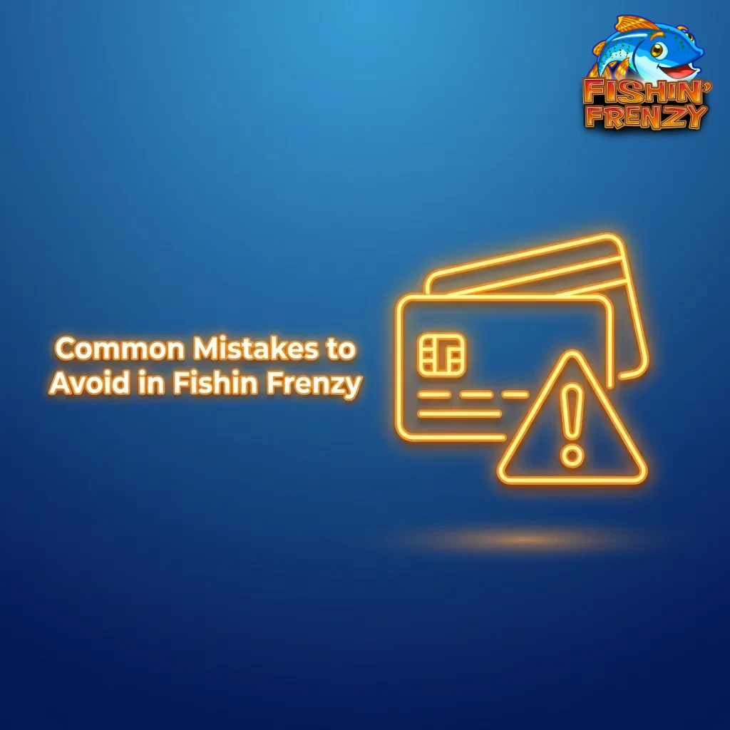 Fishin Frenzy slot game screen showing paytable, symbols, and responsible gaming tips to avoid common player mistakes.